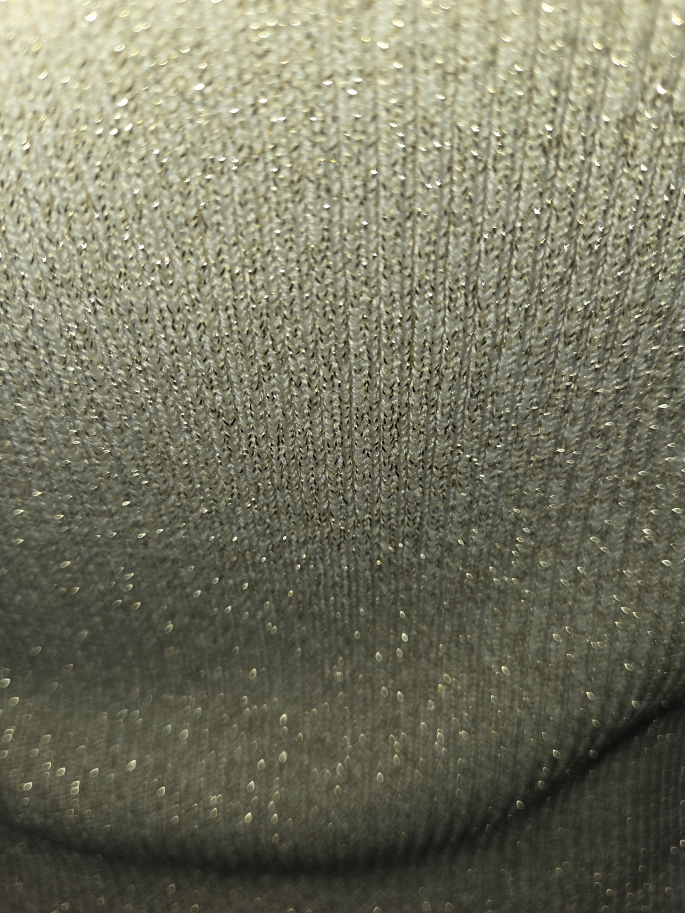 Cable & Gauge Champagne Sparkle Sheer-Yoke Short Sleeve Top - Picture 5 of 11